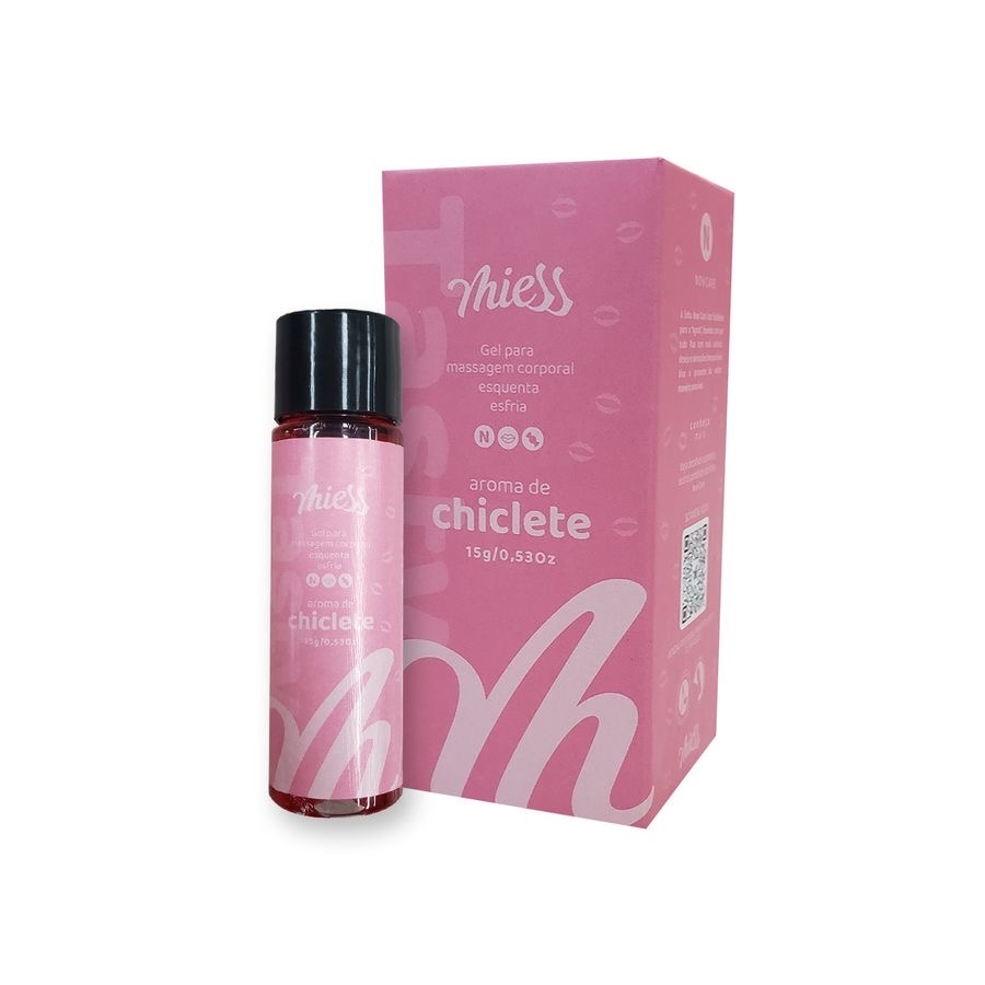 Gel Para Massagem Corporal Térmico Chiclete 