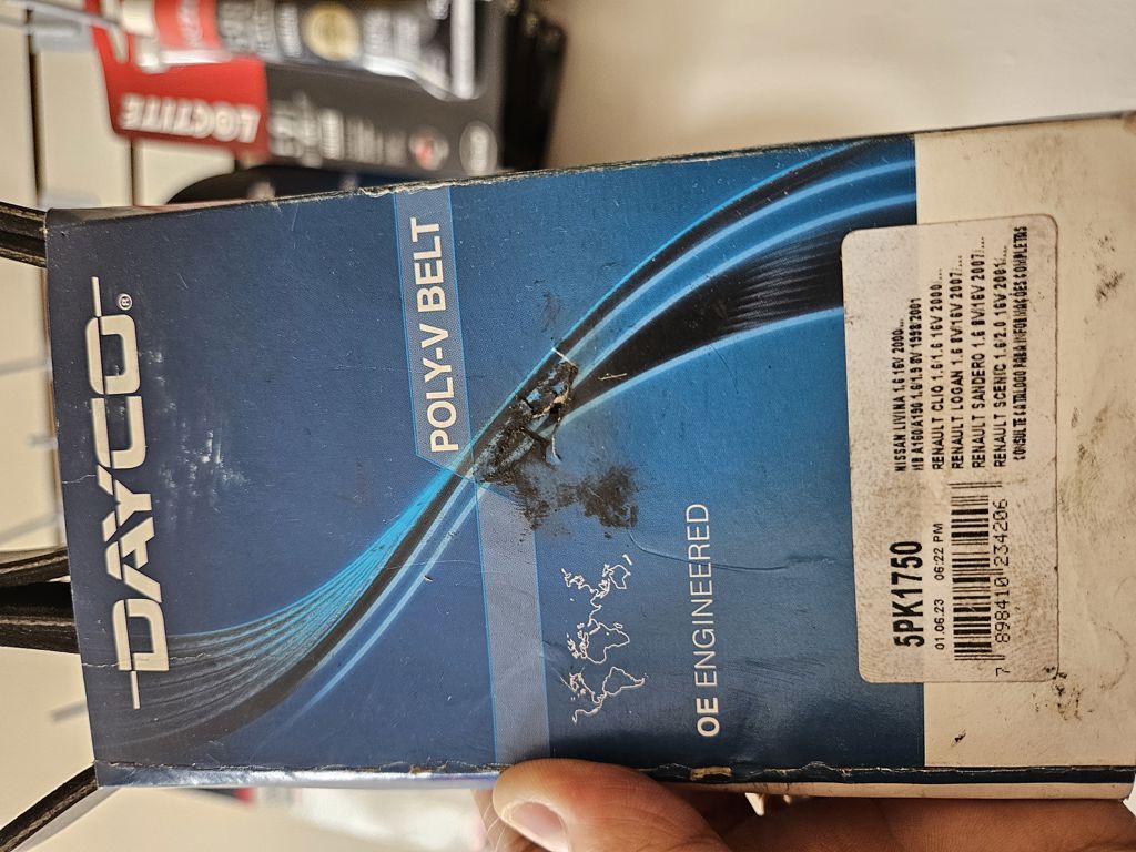Correia Dentada Renault Logan/Clio/Sandero 5PK1750