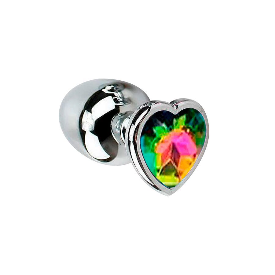 Plug Anal Cônico com Cristal Formato Coração P Sexy Import